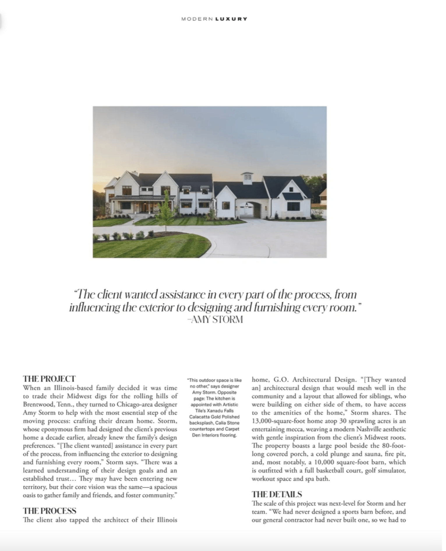 Heritage Bloom feature, Modern Luxury Interiors — image 2